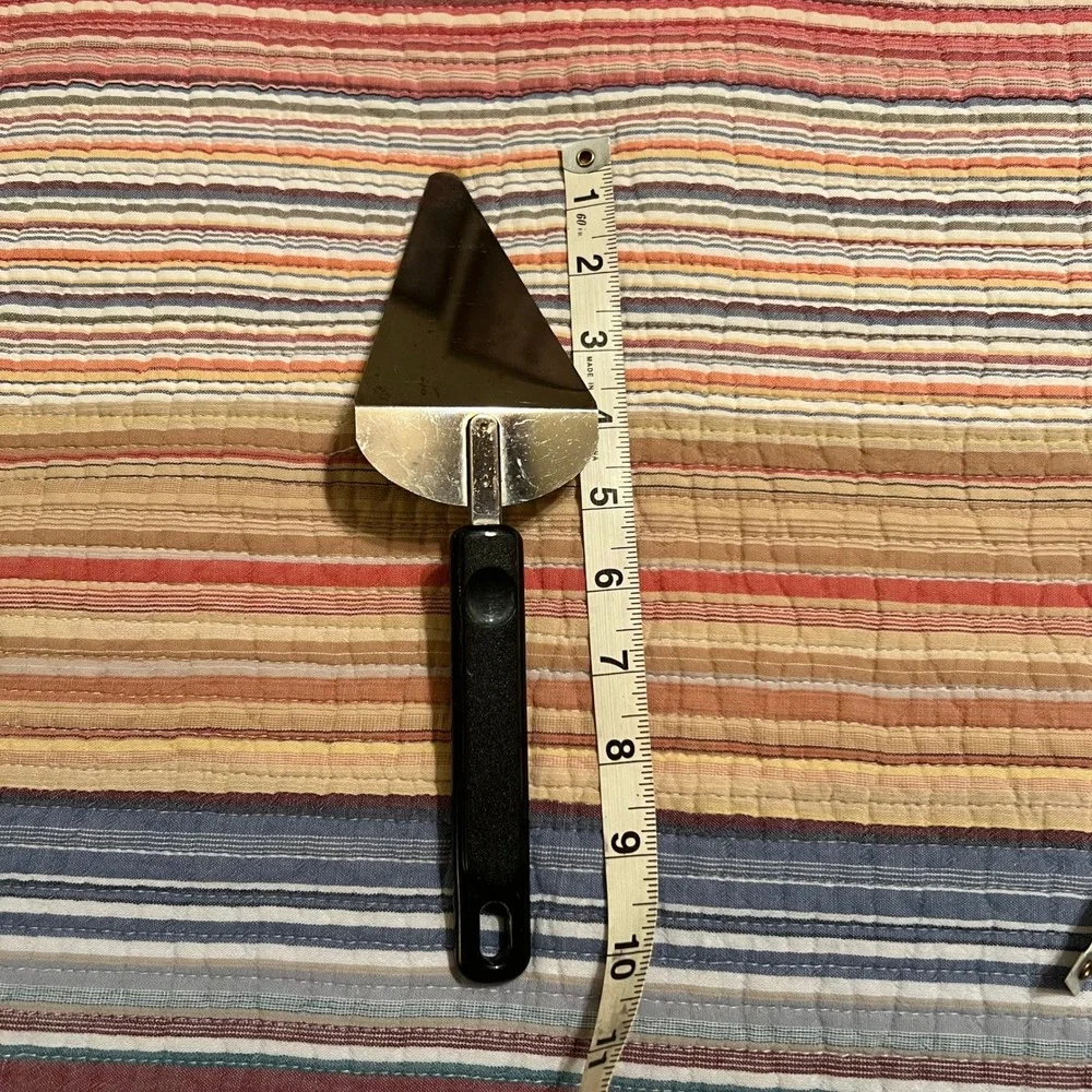 EKCO Stainless‎ Triangular Pizza Pie Server Server Black Handle Kitchen Tool